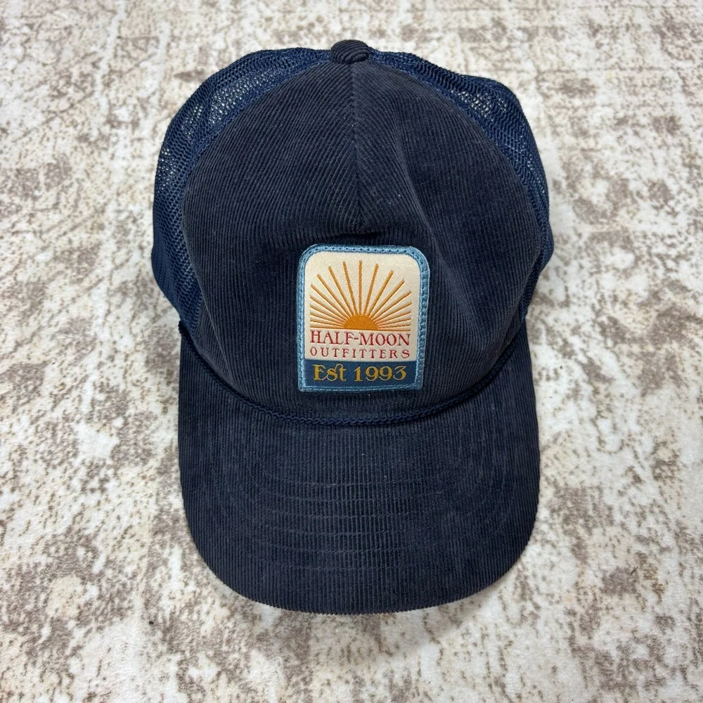 Half Moon Outfitters Corduroy Trucker Hat with Sunshine Patch‎